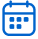 Icono de calendario azul